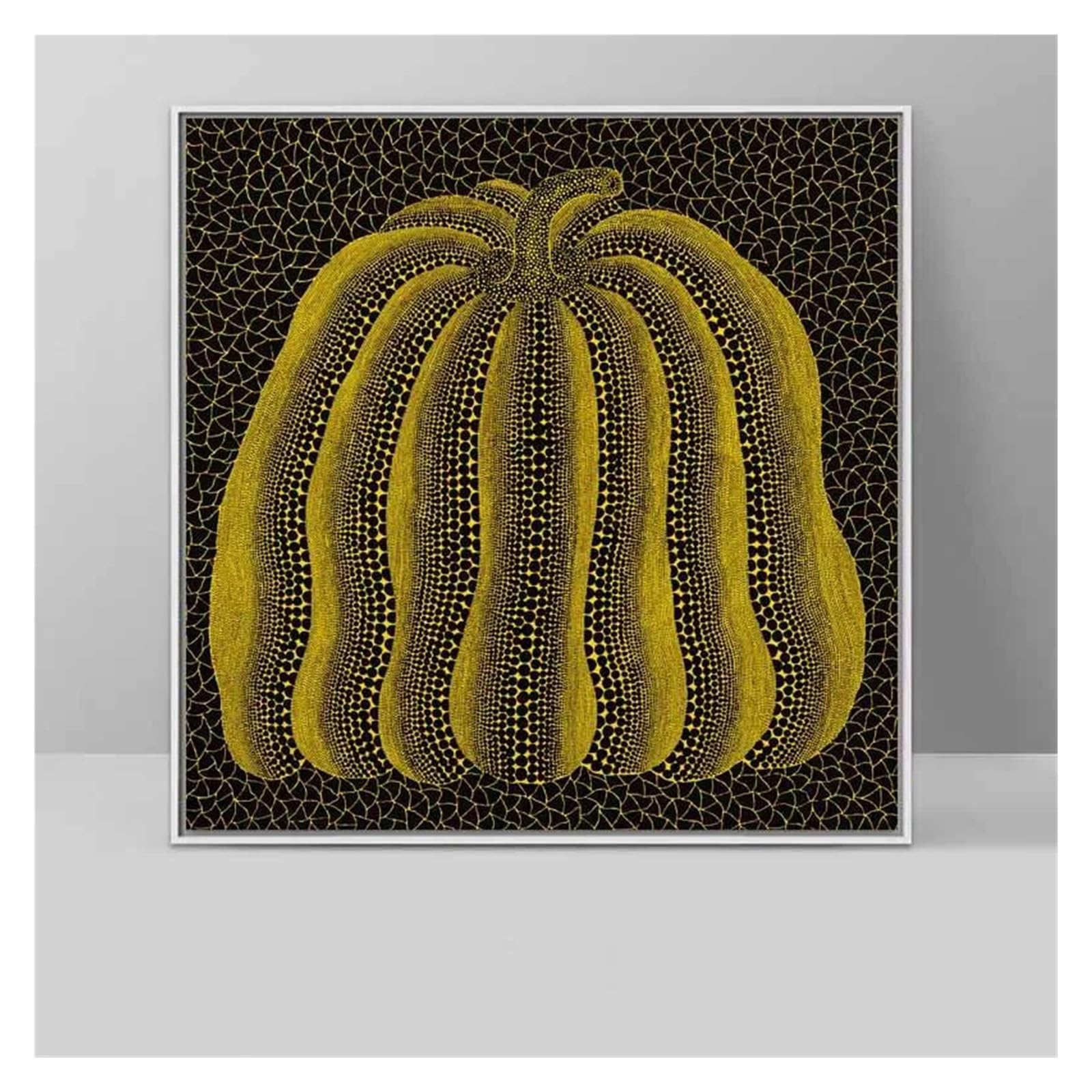 Impression sur toile d'art abstrait citrouille XENITE image murale maison 40x40