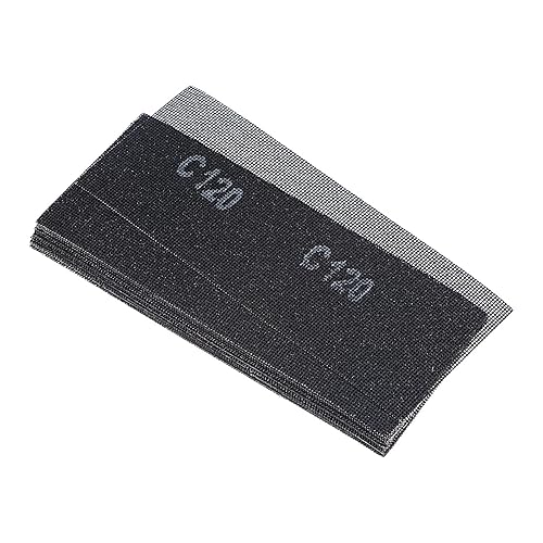 uxcell 20 hojas de lija de malla de 120 granos de 4-12 pulgadas x 11 pulgadas, almohadilla de papel de lija de malla para reparación de paredes de