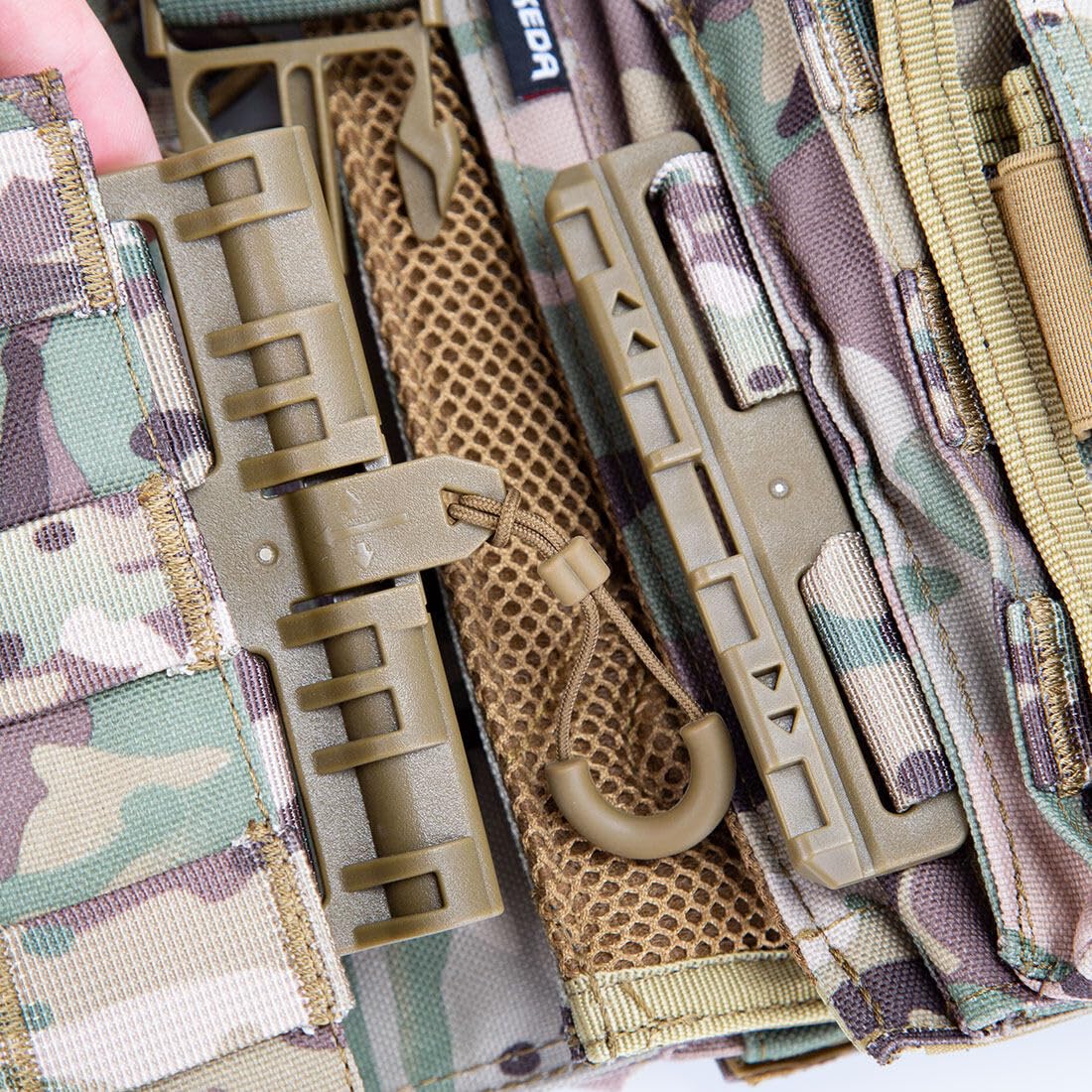 GOUX Gilet Tactique Militaire Molle Airsoft Modulaire, Veste pour Les Fans de Paintball et Armée