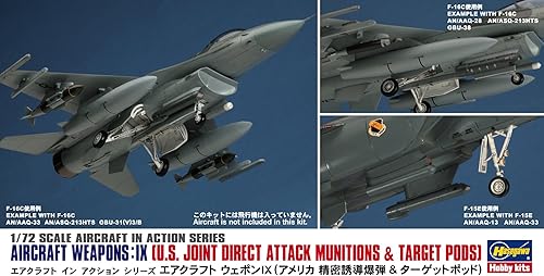 Miniatura 2 de Armas IX – US Conjunto Attack Municiones & Target Pods 1/72 Hasegawa