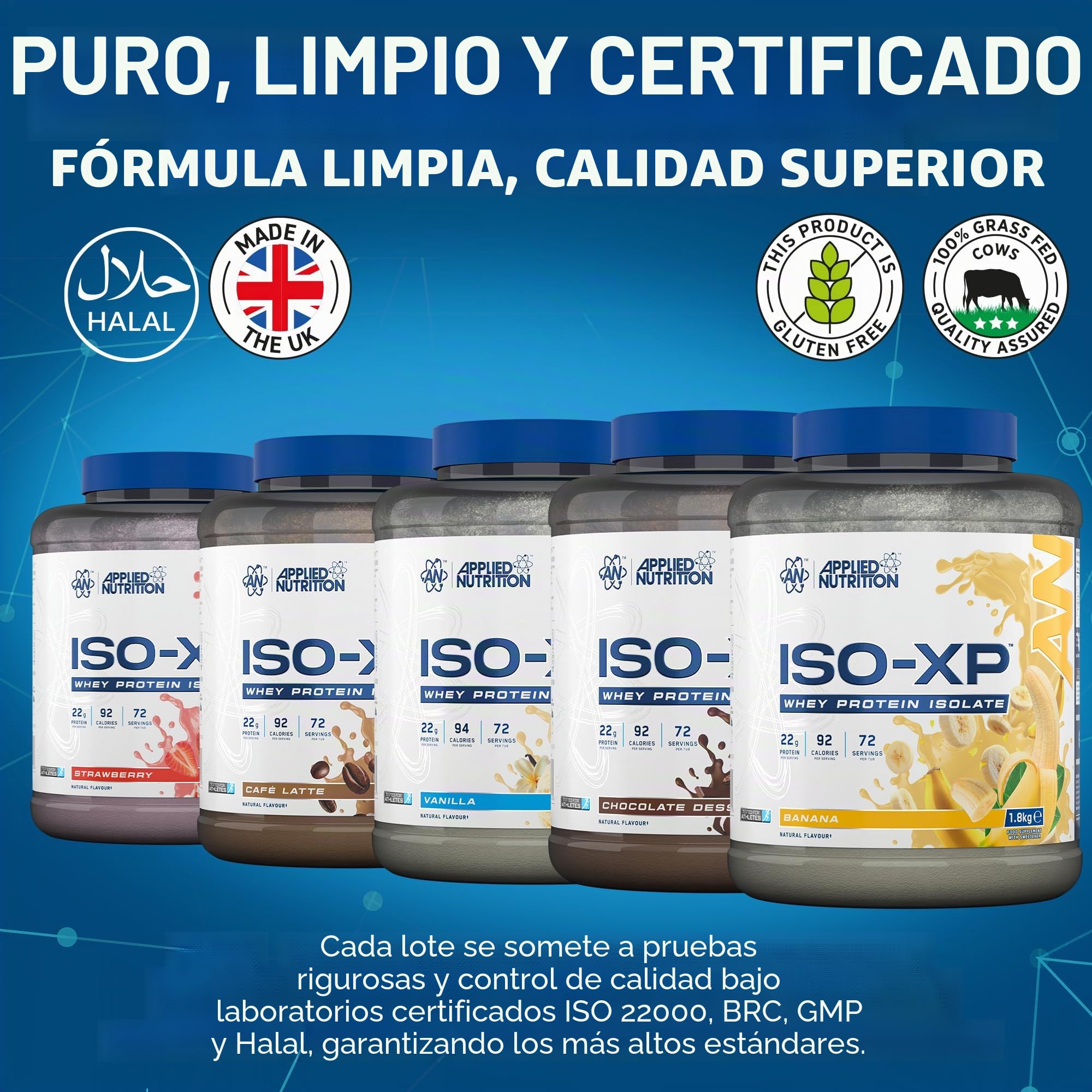 Applied Nutrition Iso-XP (1800g) Postre de chocolate Proteínas