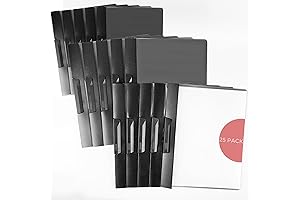 TOTiyea 25 Pack Clear Report Cover with Swing Clip