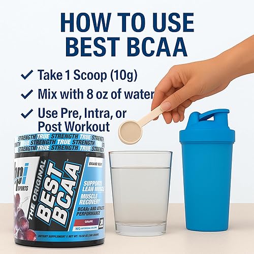 Miniatura 72 de BPI Sports Best BCAA péptidos aminoácidos de cadena ramificada, polvo energizante