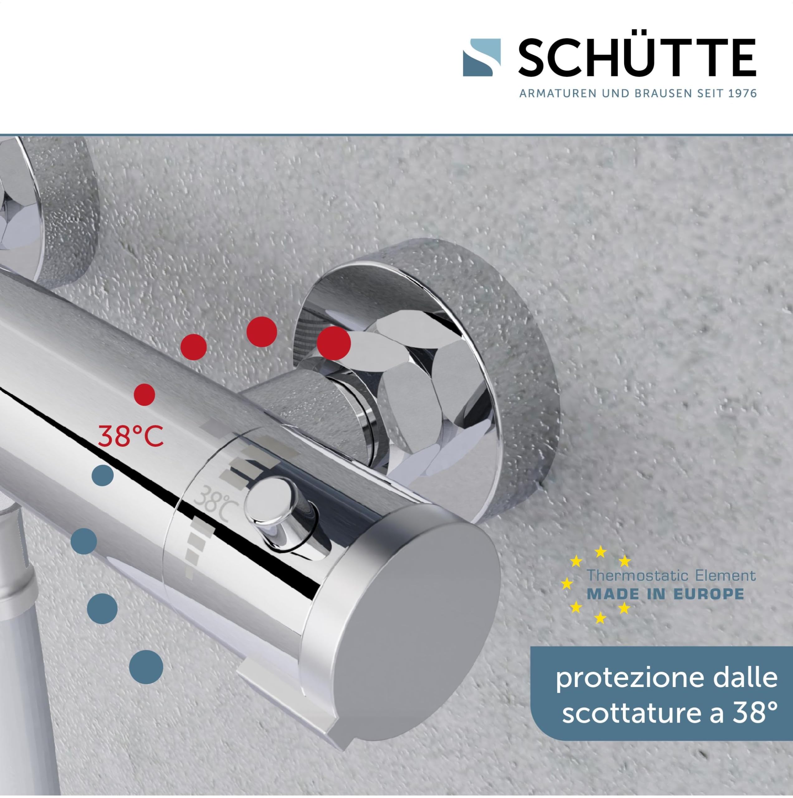 SCHÜTTE Robinet mitigeur thermostatique douche London