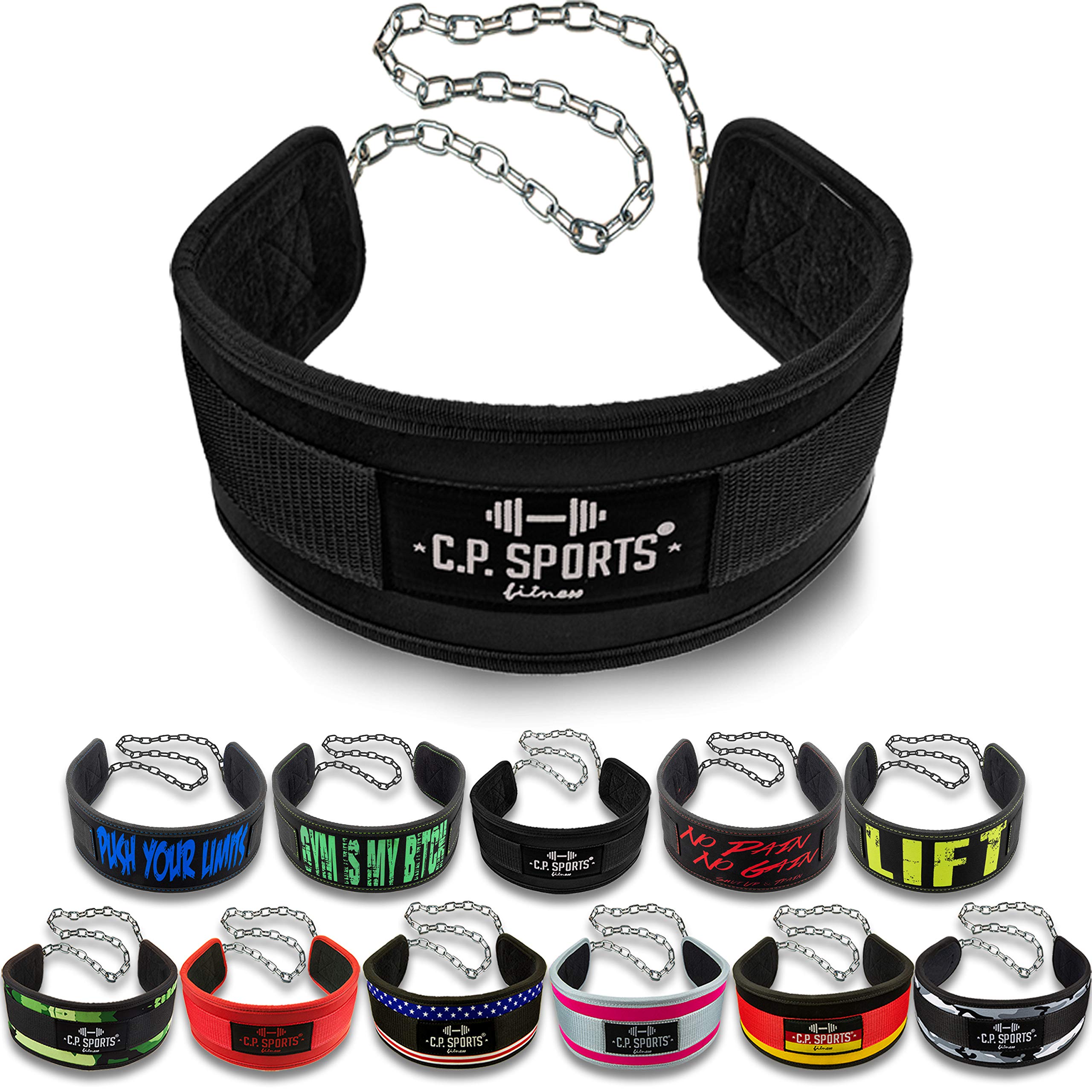 C.P.Sports Set dip-riem dipriem nektrainer leer dipping Belt