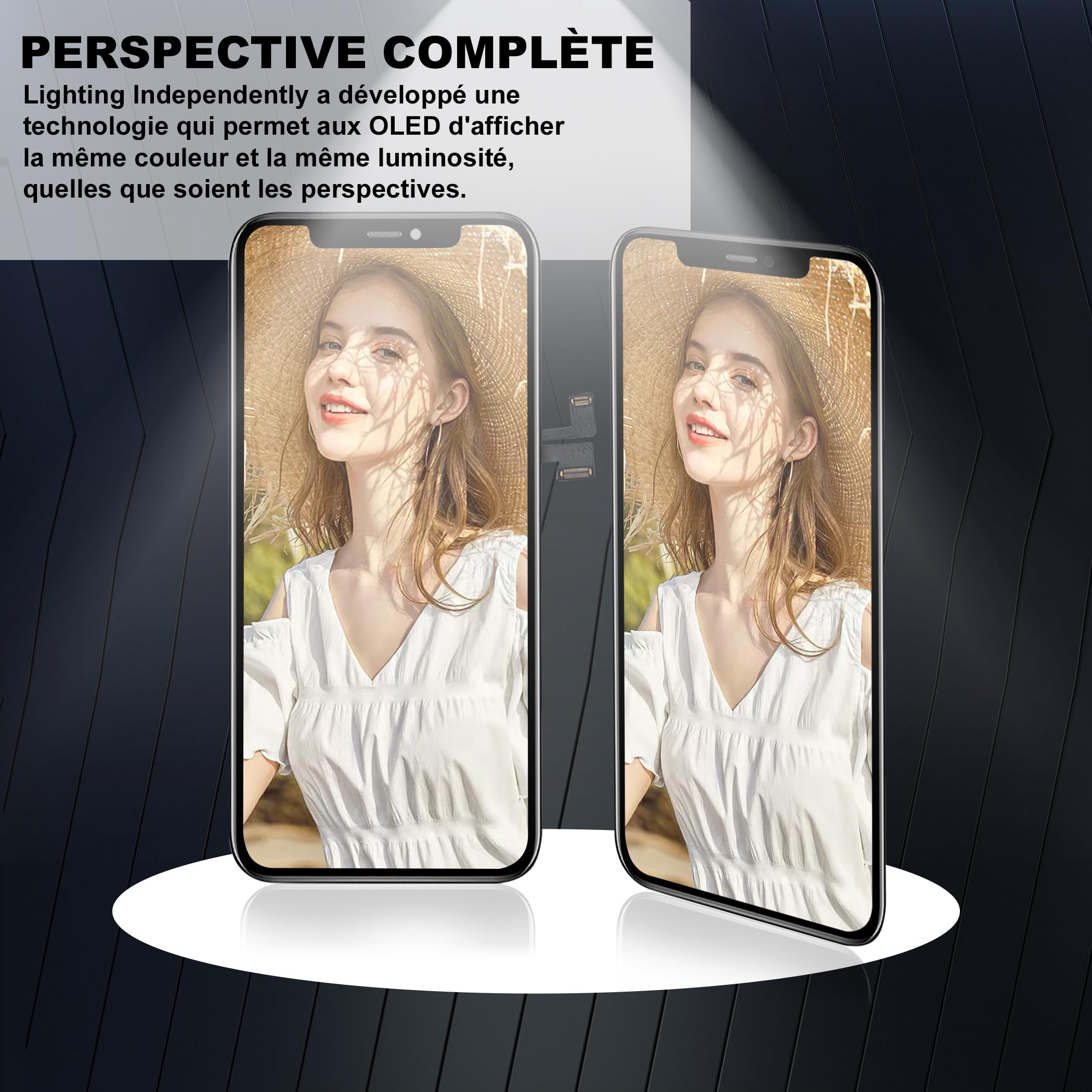 OLED Écran iPhone X, Disque OLED pour iPhone X Modèle de A1865, A1901, A1902