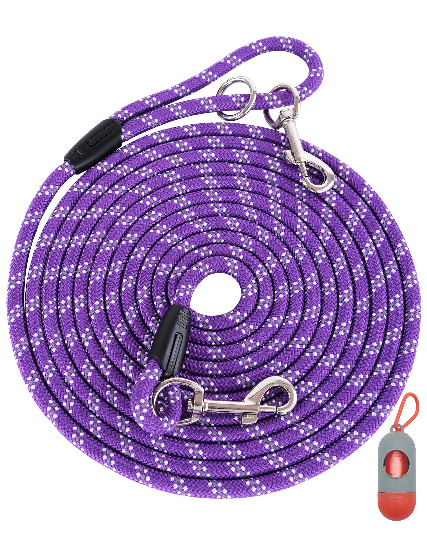 Long Rope Leash for Dog Training 16FT 30FT 50FT 100FT, Reflective