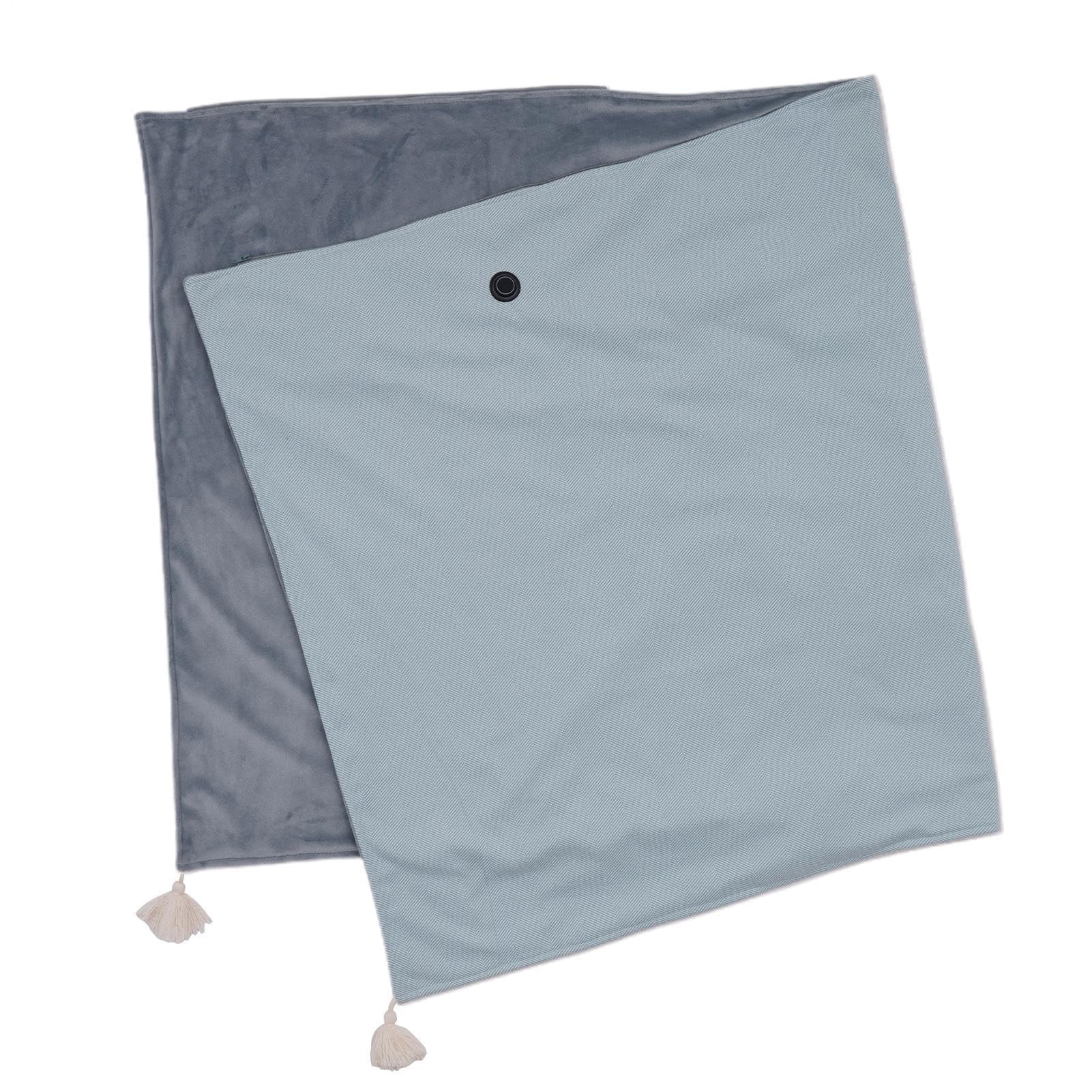 Coperta elettrica riscaldata scialle Scaldacorpo USB 3 Livelli Calore | Plaid Riscaldato USB 3 Livelli di Calore Avvolgente Caldo Morbido Leggero Portatile Plaid da Divano per Casa Ufficio e Viagg