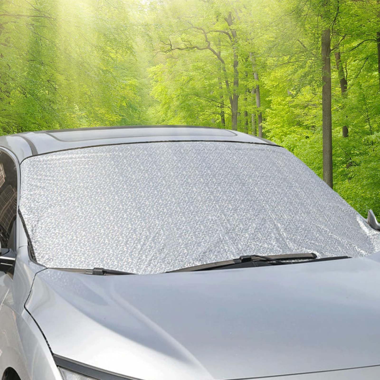 ProtProtezione Copri Parabrezza Auto,147 * 95cm Copri Parabrezza Antigelo Auto Inverno,Parasole Auto Parabrezza,Protezione Solare,Protezione dal Gelo,Copertura del Parabrezza Anteriore,