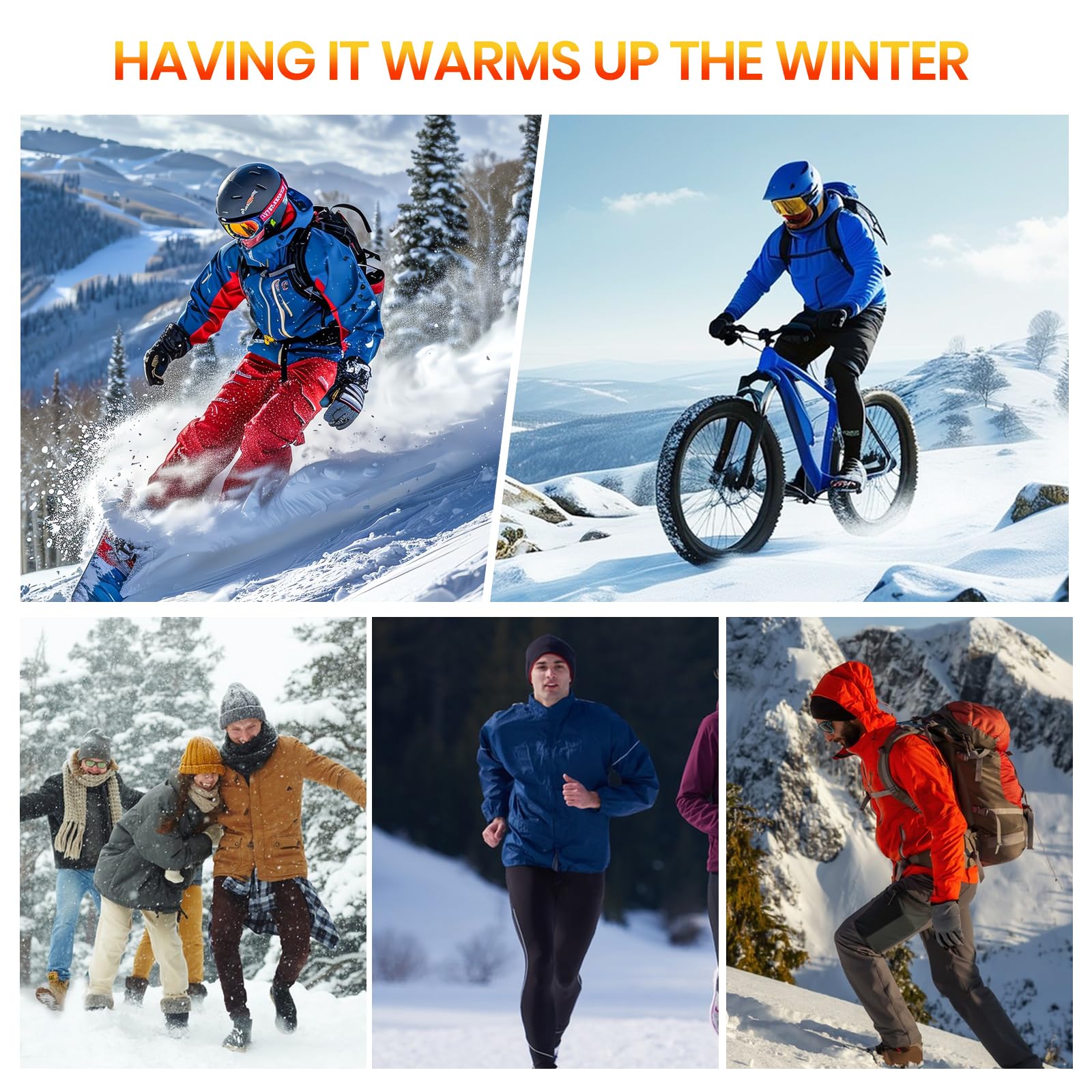 MEETYOO Intimo Termico Uomo a Manica Lunga Set Top e Pantalone per Inverno, Traspirante e Anti-umidità per Sport Invernali, Caccia, Sci