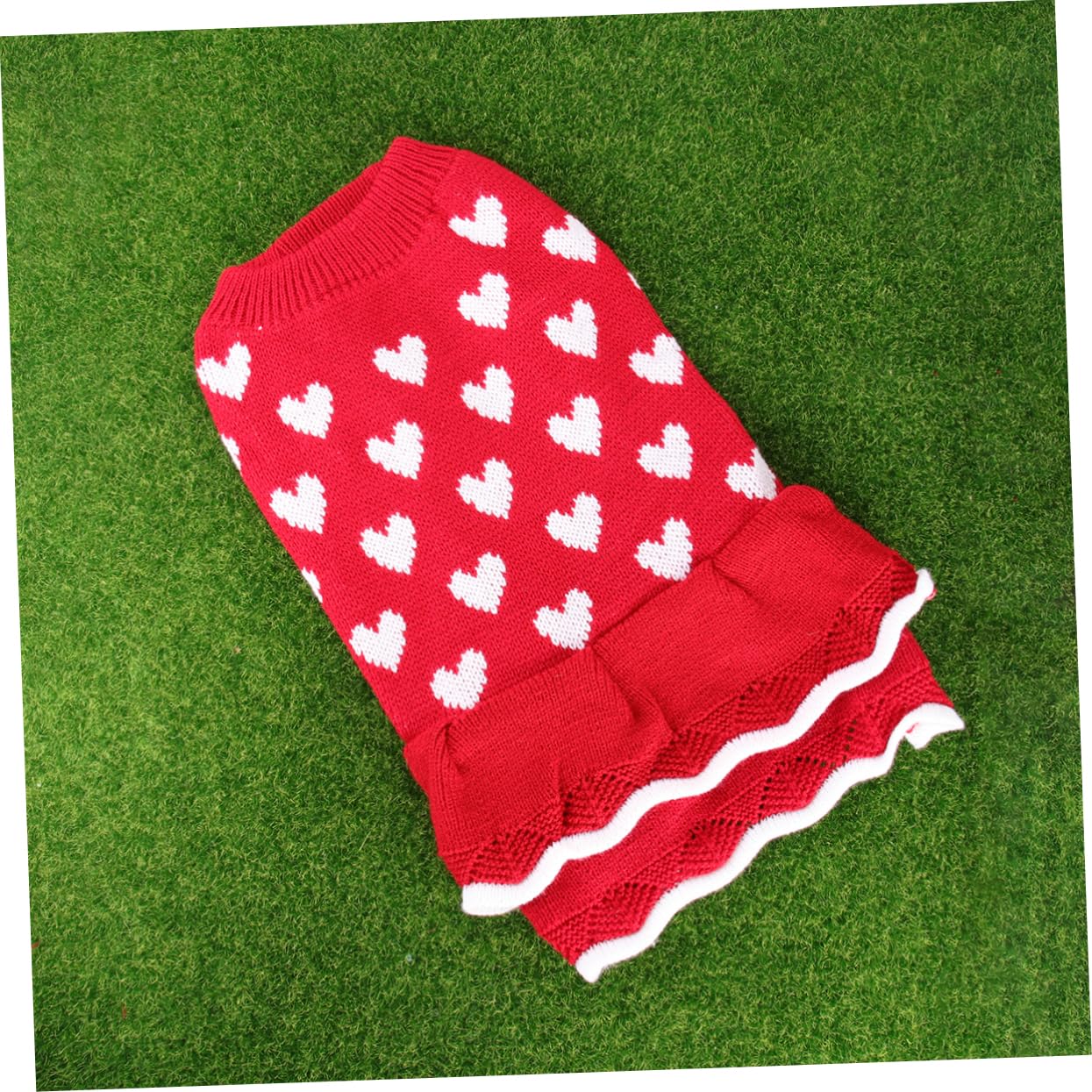 HMJGDHX 3 Pezzi Adorabile Gonna Natalizia per Cani Vestiti per Animali Domestici per Cani Vestito per Cuccioli Abito in Maglia Forniture per Animali Domestici
