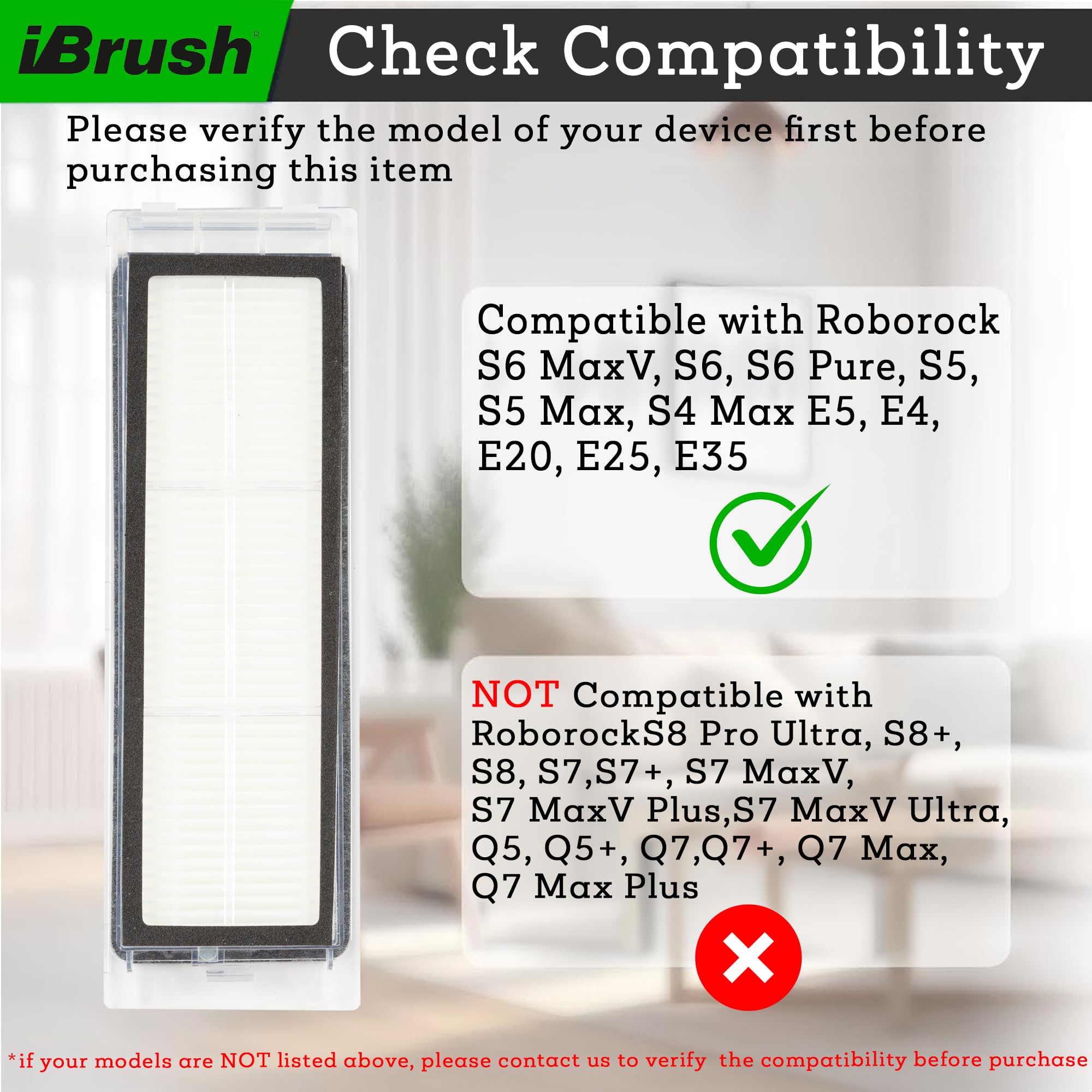 ibrush Roborock Replacement Parts - Roborock S5 Max S50 S55 S6 S6 Maxv S6 Pure Robot Vacuum Accessories Roborock Hepa Filters