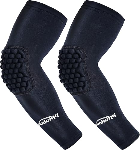 Manga protectora para el codo de COOLOMG, 2 unidades para niños, para baloncesto, equipo protector para la mano, el brazo y el codo, para adultos o