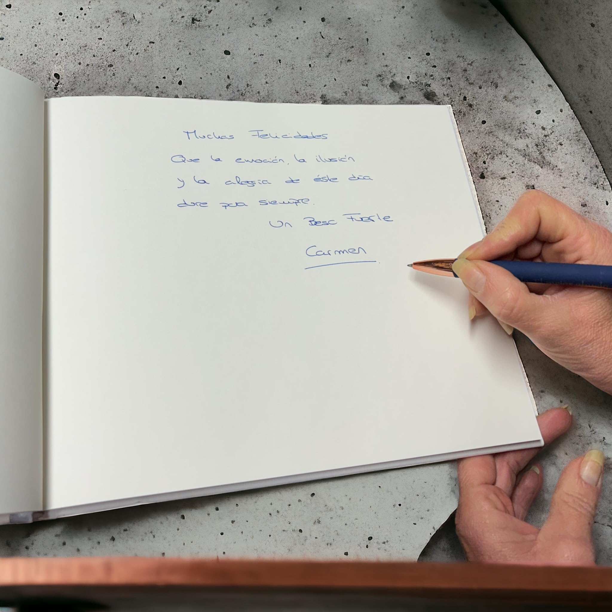 Libro de firmas 25 aniversario PERSONALIZADO con nombres y fecha. Libro 25 aniversario para firmas. Bodas de Plata.