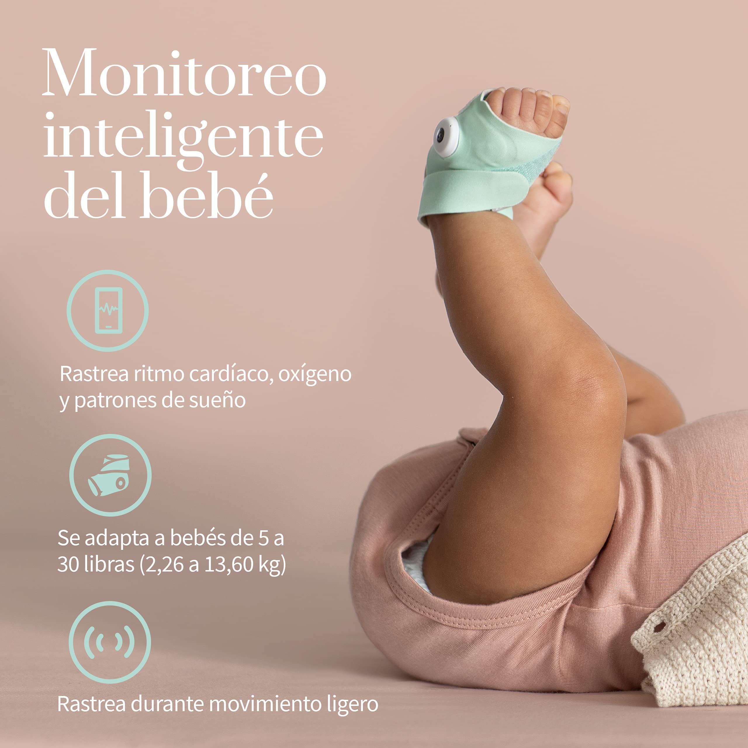 Owlet Smart Sock 3 Vigilabebés y Owlet cámara, con ritmo cardíaco y oxígeno