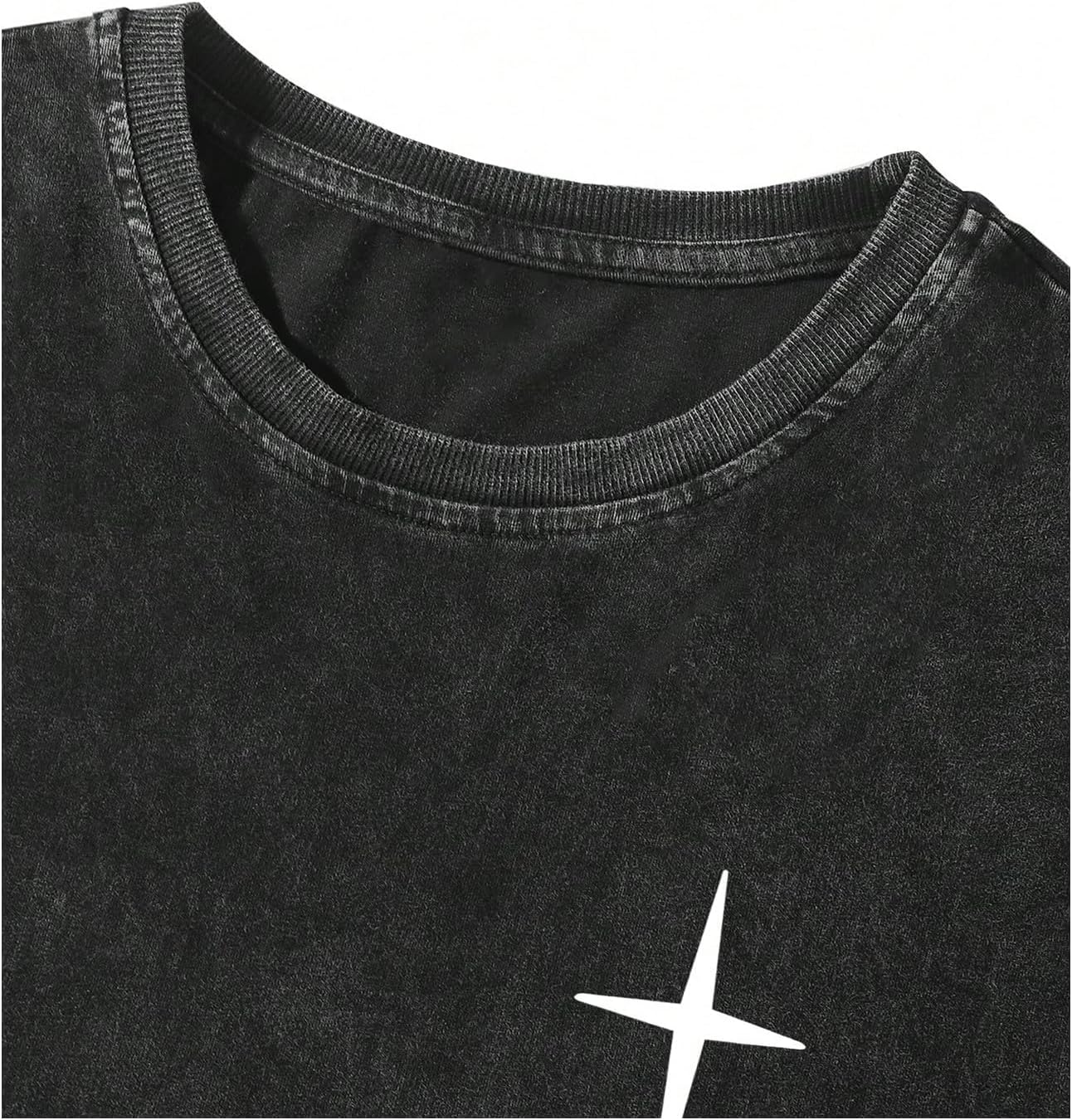 Men's Graphic Oversized Short Sleeve Tee Shirt Y2K Vintage Cool Acid Wash Streetwear T-Shirts - Image 5