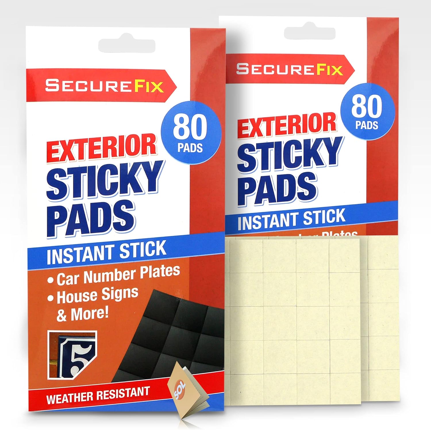 160pk Strong Double Sided Sticky Pads Heavy Duty 2x2cm Double Sided