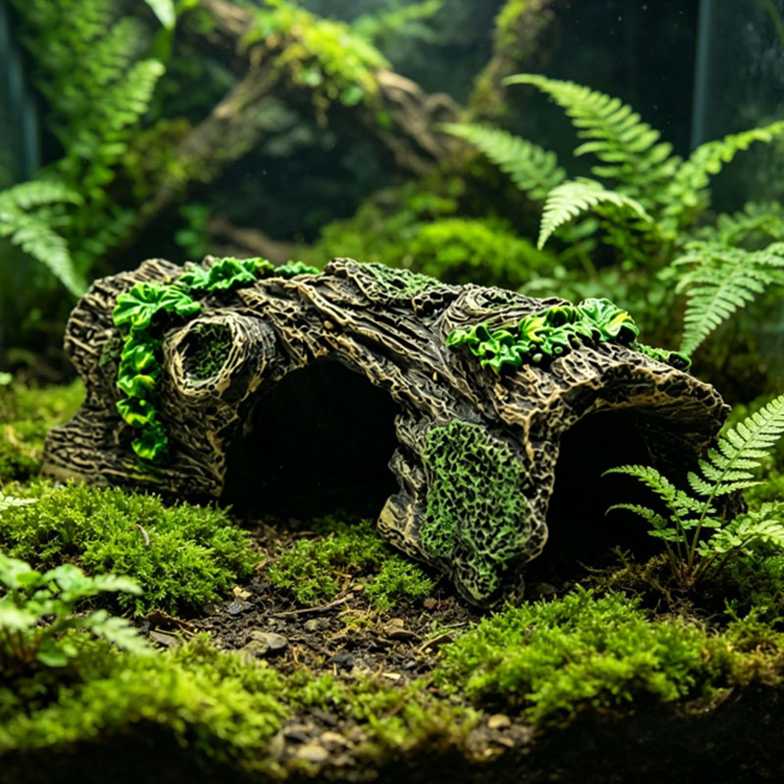 Żywica Pusta ozdoba pnia drzewa Hydroizolacja Betta Log Cave Dekoracja akwarium do akwarium