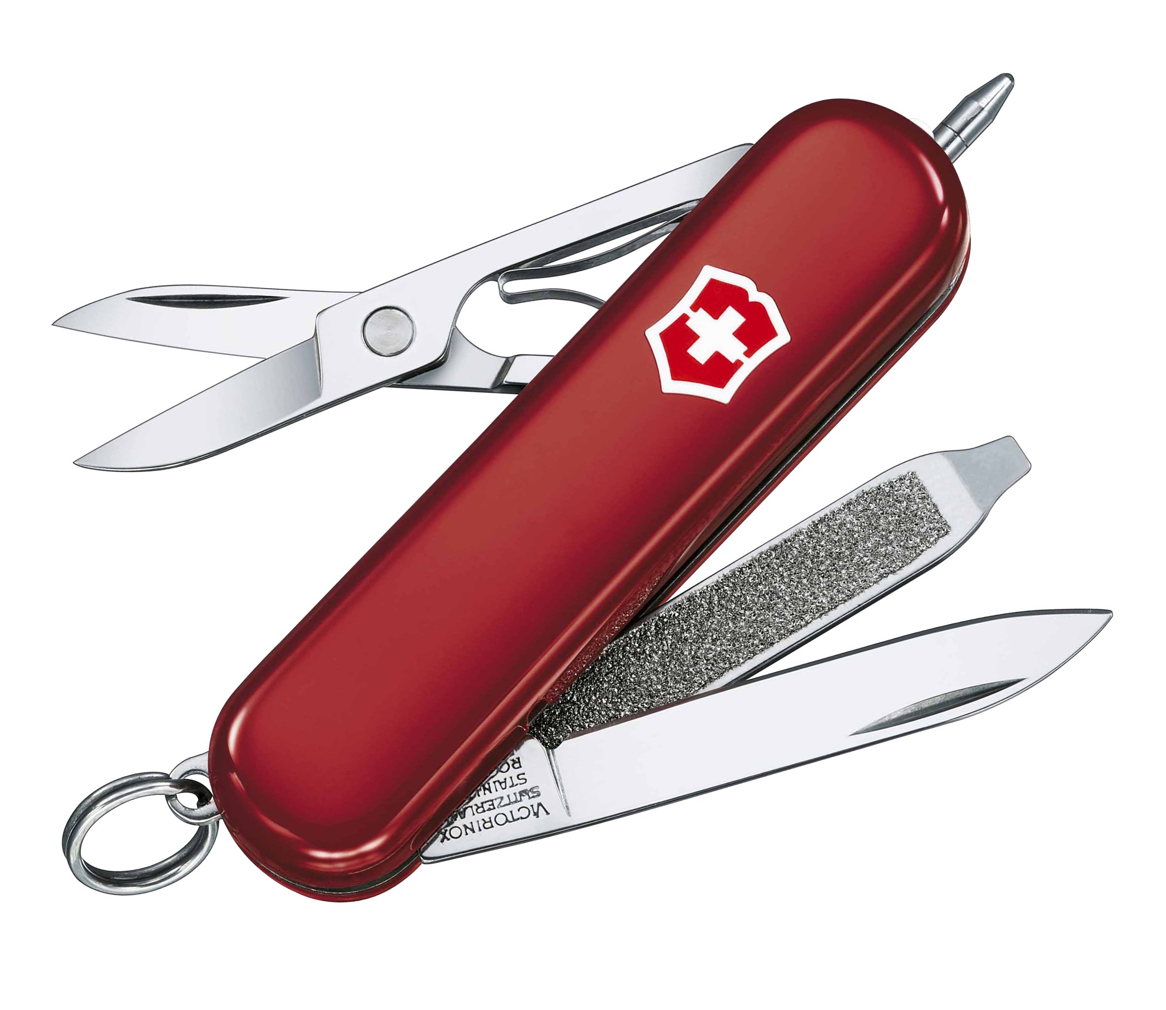 VICTORINOX(ビクトリノックス) シグネチャーライト レッドナイフ 防災グッズボールペン LEDライト付き 7機能を搭載したスイス製マルチツール 【国内正規品 保証付】 0.6226.WL