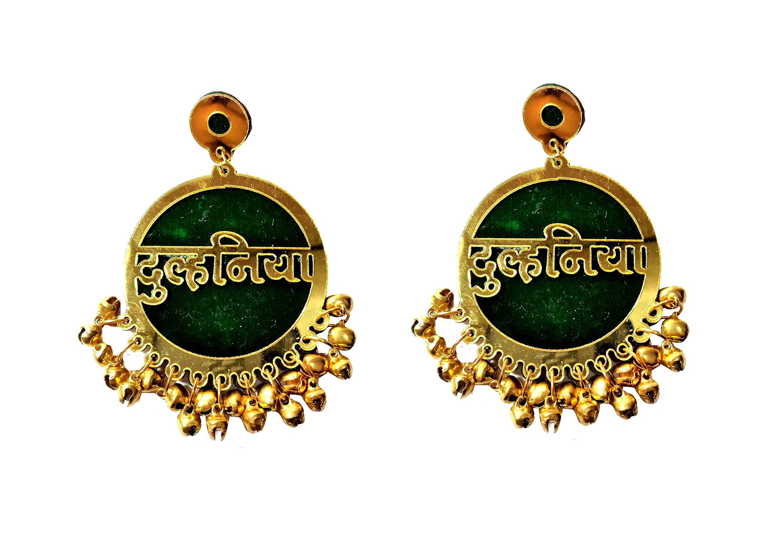 Pinoozclub Dulhaniya Earring Set For Women/Girl/Bride. (Green) (B0CW2ZZG2G) Amazon Price History, Amazon Price Tracker
