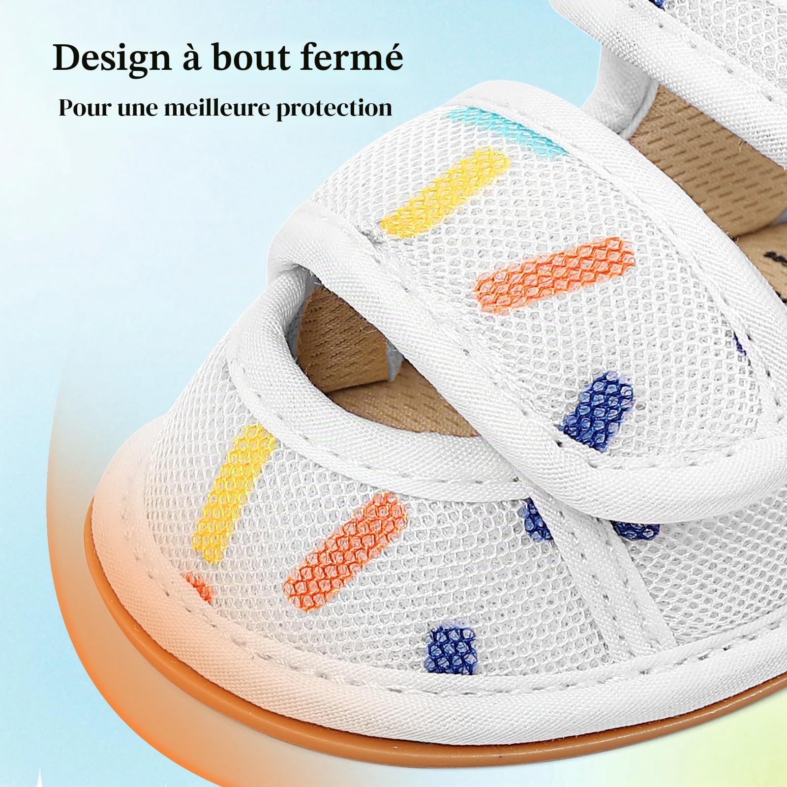 MK MATT KEELY Sandales Bébé Garcon Fille Chaussure Premier Pas Été Sandale Bout Fermé Plage Enfant
