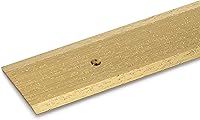 Vista 1 de 1.75" Mini Threshold/Seam Binder – Hammered Finish – 36" – Made in USA (3 FT, Satin Gold)