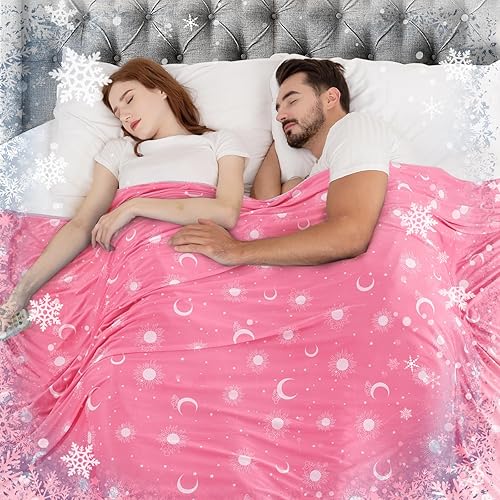 inhand Manta de enfriamiento tamaño queen rosa