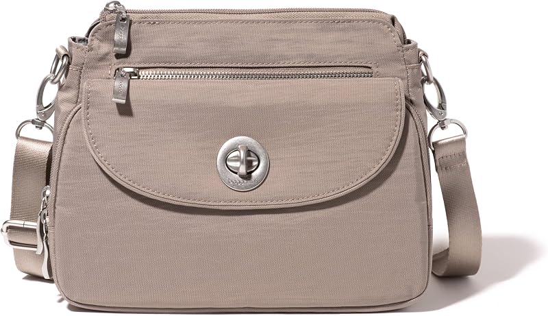 Baggallini Calais Bolsos cruzados para mujer 10x7 Bolso de viaje ligero resistente al agua, RFID y organización interior