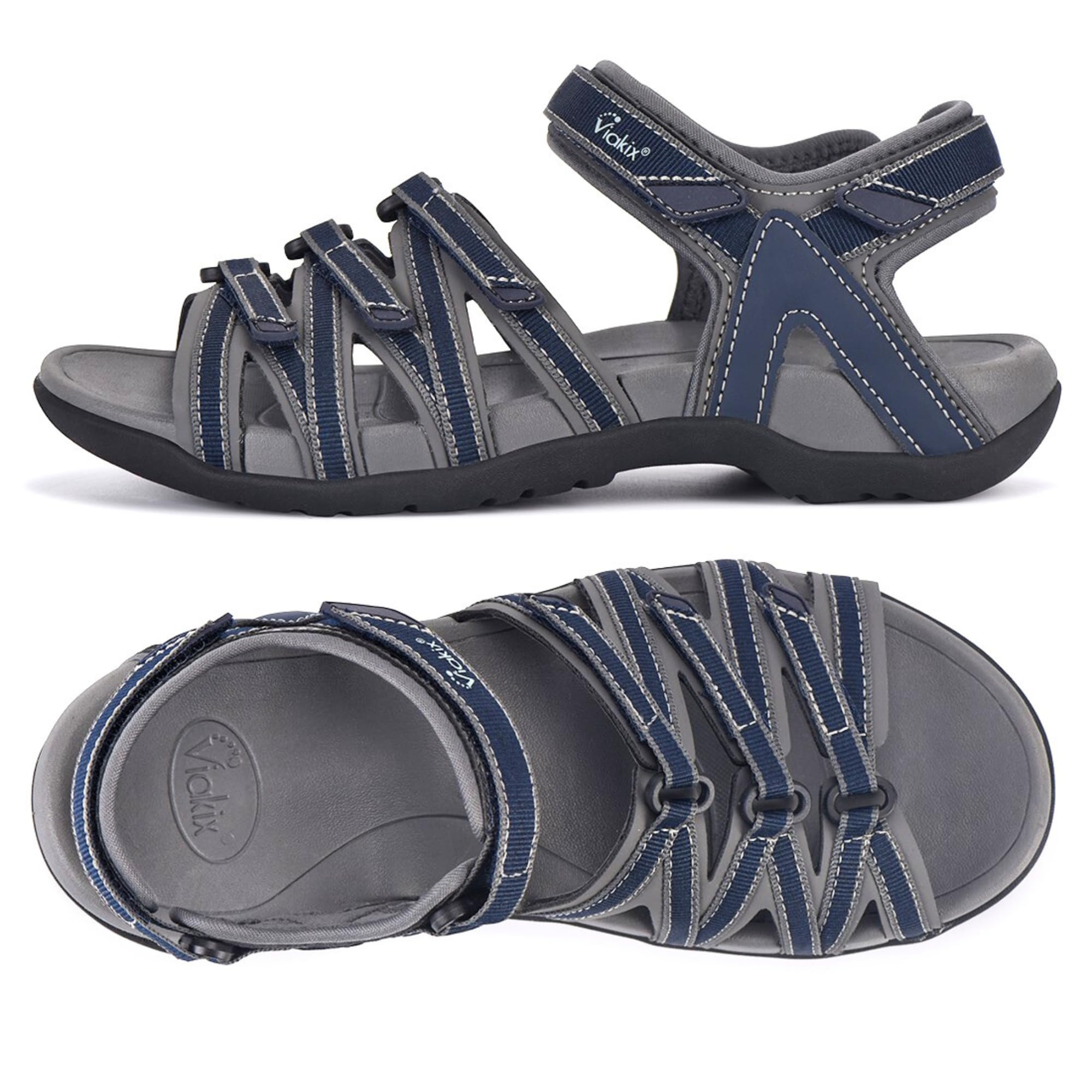 Viakix Hiking Sandals Womens – Comfortable Athletic Stylish Sandal, for Hiking, Outdoors, Walking, Water, Trekking, Sports