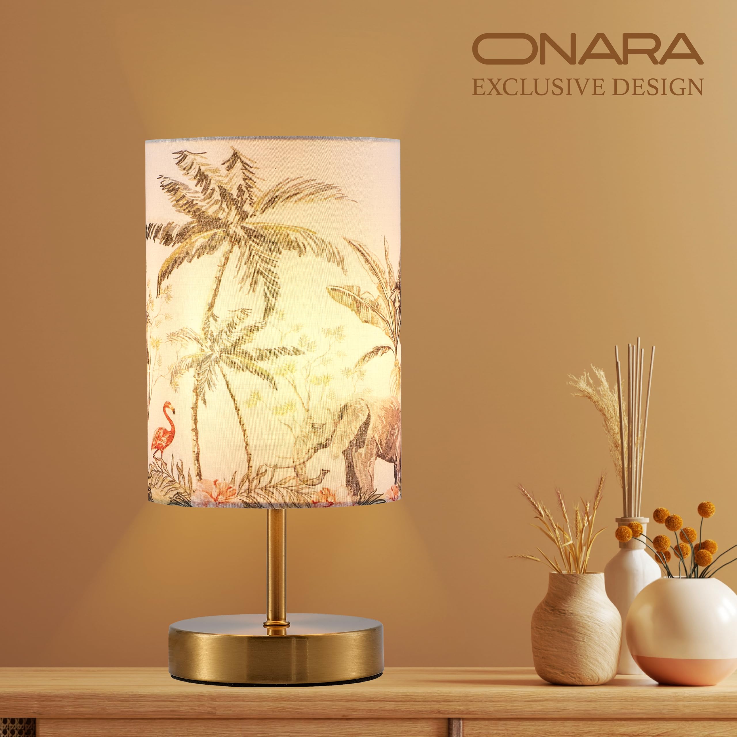 Onara Table Lamp for Bedroom Living Room, and Office, Home Decor Lamp with Designer Lampshade - Image 4