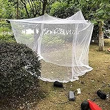Mosquito Net, Large Outdoor Four Corners Enhanced Mosquito Net Indoor Outdoor Use Mosquito Net Bar White Bed Mosquito Net