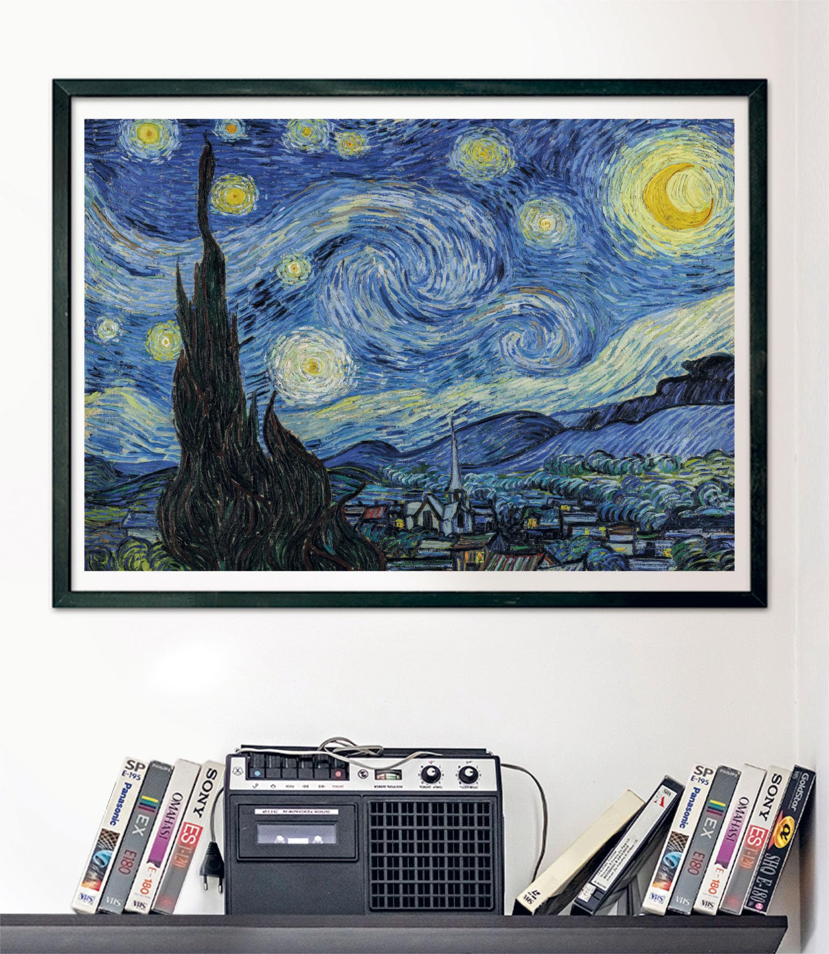 Clementoni - Puzzle Van Gogh 1000 Pezzi Arte per Adulti e Ragazzi, Museum Collection, Tema Notte Stellata, con Poster Incluso, Compact Box, Idea Regalo Uomo e Donna, Made in Italy, 70x50 cm, 37065
