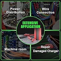 Vista 8 de ELECFUN Rollo de tubo termorretráctil de 1-1/4 pulgadas 8 pies, tubo termorretráctil de grado marino recubierto con adhesivo 3:1, sellado