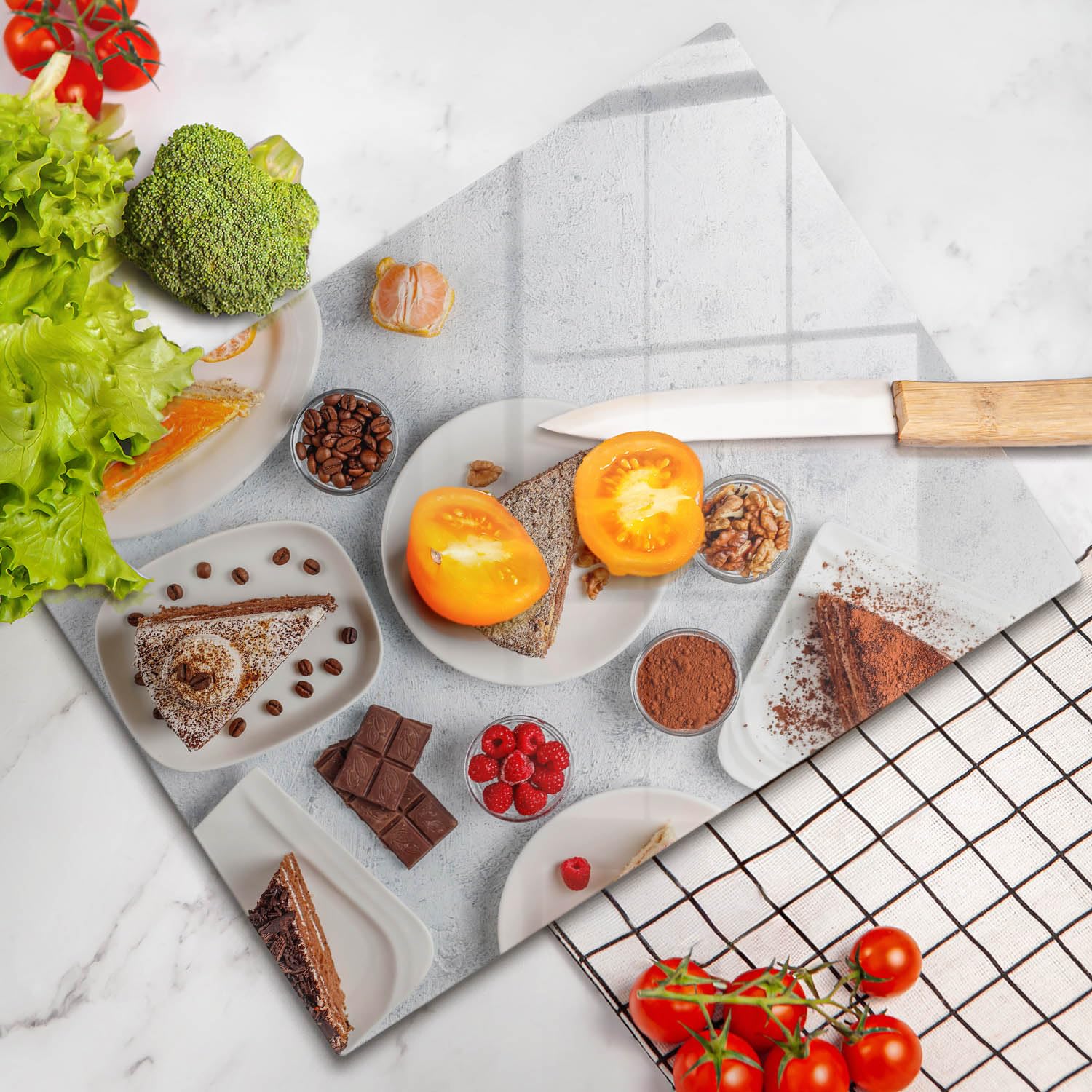 Tabla de aperitivos | Gris | Superficie impresa