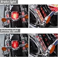 Vista 2 de Green-L Juego de luces de giro de freno y soporte de inserción LED para Harley Road Glide King modelos Touring 2014-2024
