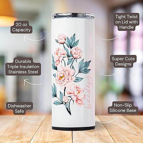 Miniatura 3 de Baeology Taza de viaje de 20 onzas  Taza de café con tapa, vaso de café, apto para lavavajillas, apto para vasos, botella de agua con asa, libre de