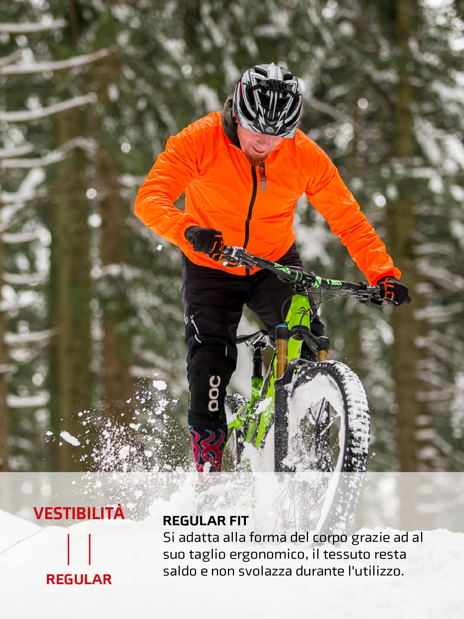 BIOTEX Mantellina X-Light Unisex Antivento e Traspirante, Giacca Traspirante e Ripiegabile per Ciclismo e Running