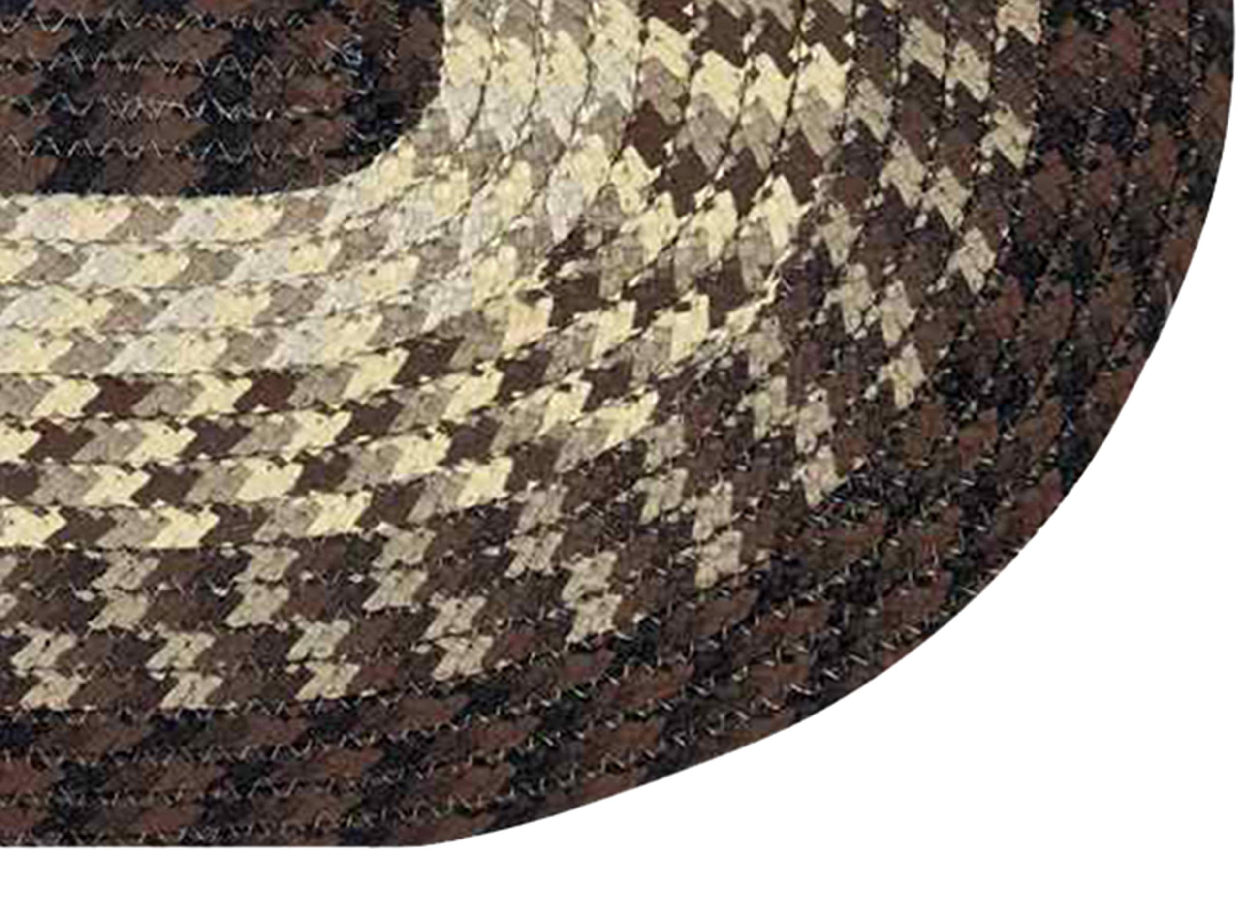 Better Trends Alpine Braid Collection is Durable & Stain Resistant Reversible Indoor Area Utility Rug 100% Polypropylene in Vibrant Colors, 3 Piece Set, Chocolate Stripe