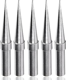 Yakamoz 5Pcs ET Series Soldering Iron Tips ETO Soldering Tip Set Replacement Solder Tips for Weller WE1010NA WES51 WES50 PES51 PES50 WEP70 EC1002 EC1201A