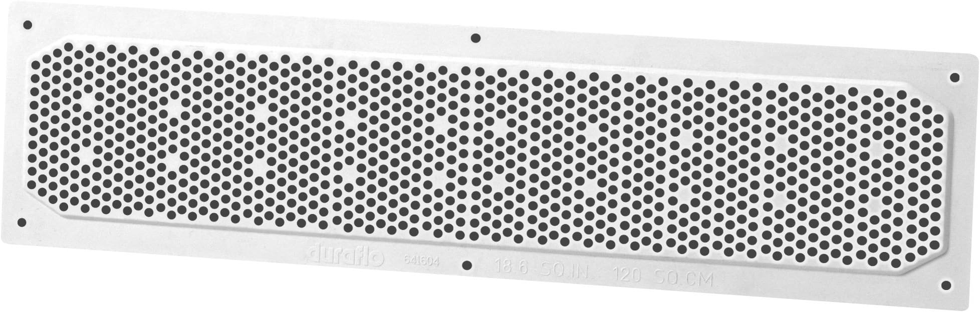 Duraflo 641604 Soffit Vent, 16-Inch by 4-Inch, White