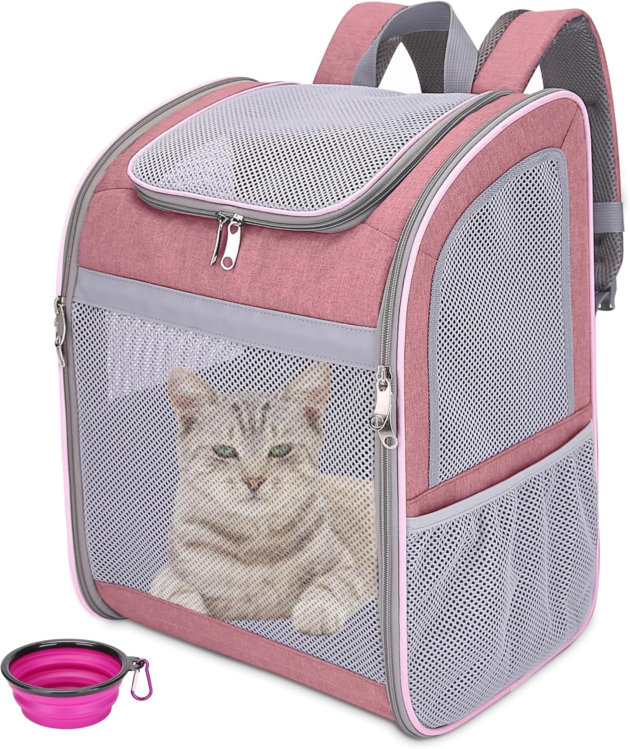 FurrPhunny Cat Backpack Carrier Large Space, Breathable