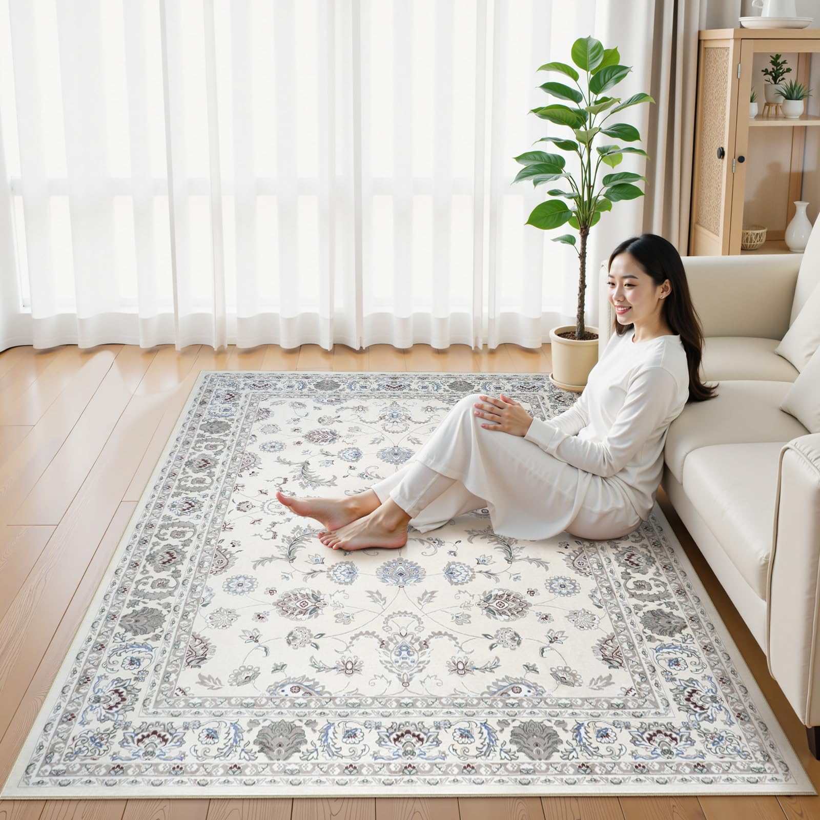 HAOCOO ラグ カーペット 洗える 200×250cm オールシーズン適用 Amazon | HAOCOO カーペット 200х250cm 3畳 滑り止め ホットカーペット