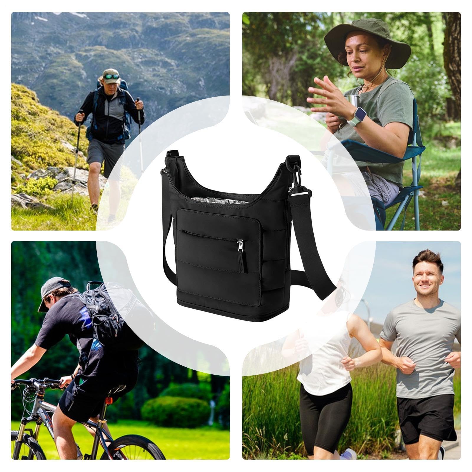 Wasserflaschenhalter mit Riemen, Schlinge mit Handytasche, Wasserflaschenhalter | Wasserflaschenhalter für Outdoor-Aktivitäten, Wandern, Camping, Fitnessstudio, Sport, Laufen, Reisen, Handy