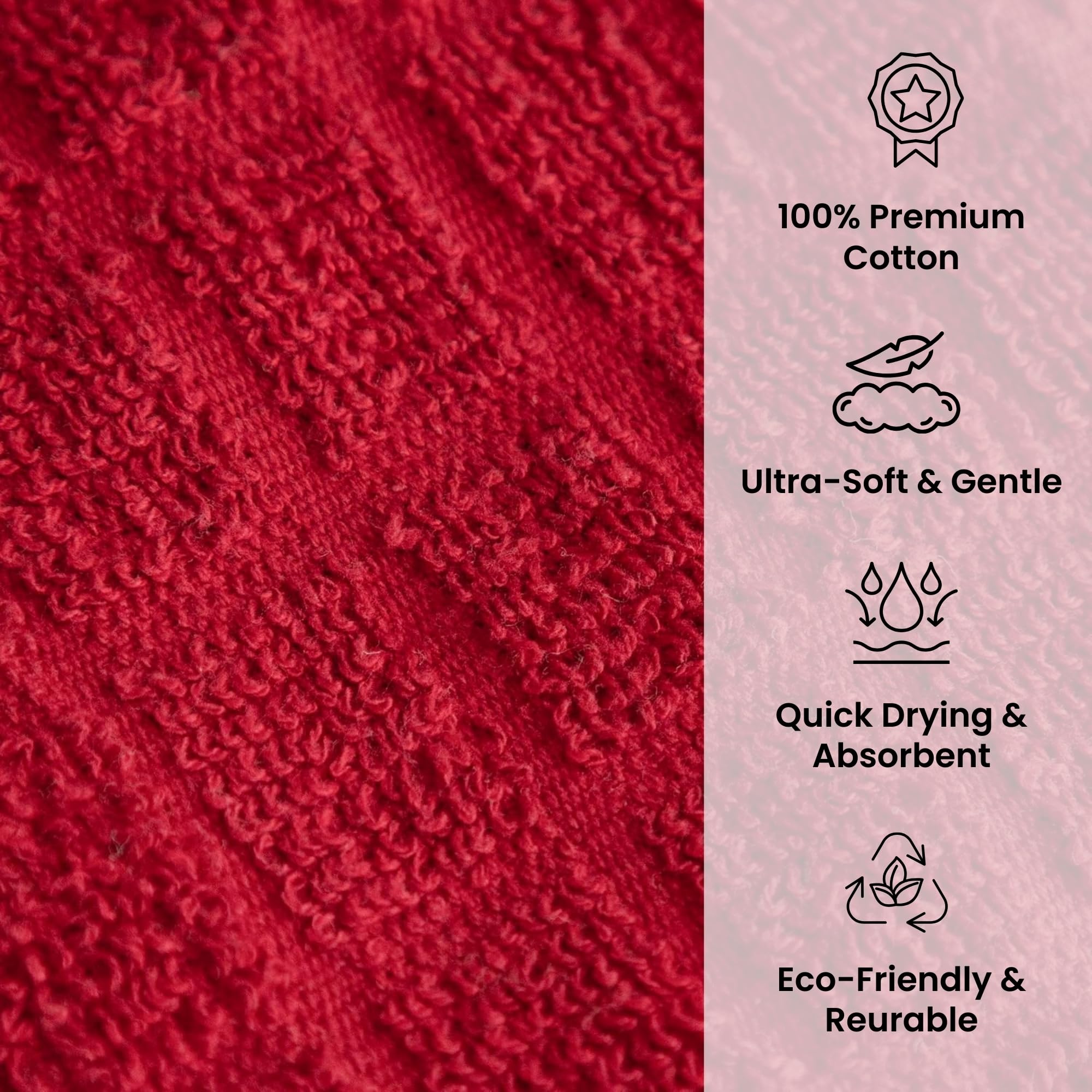 Kitchen Towels Set of 12 (15x25 Inch) – Cotton Dish Towels, Super Absorbent & Soft Kitchen Hand Towel, Dish Towels, Tea Towels & Bar Towels for Kitchen Drying & Cleaning