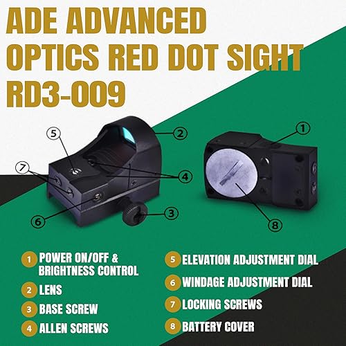 Miniatura 7 de Ade Advanced Optics RD3-009-2 miras con punto rojo