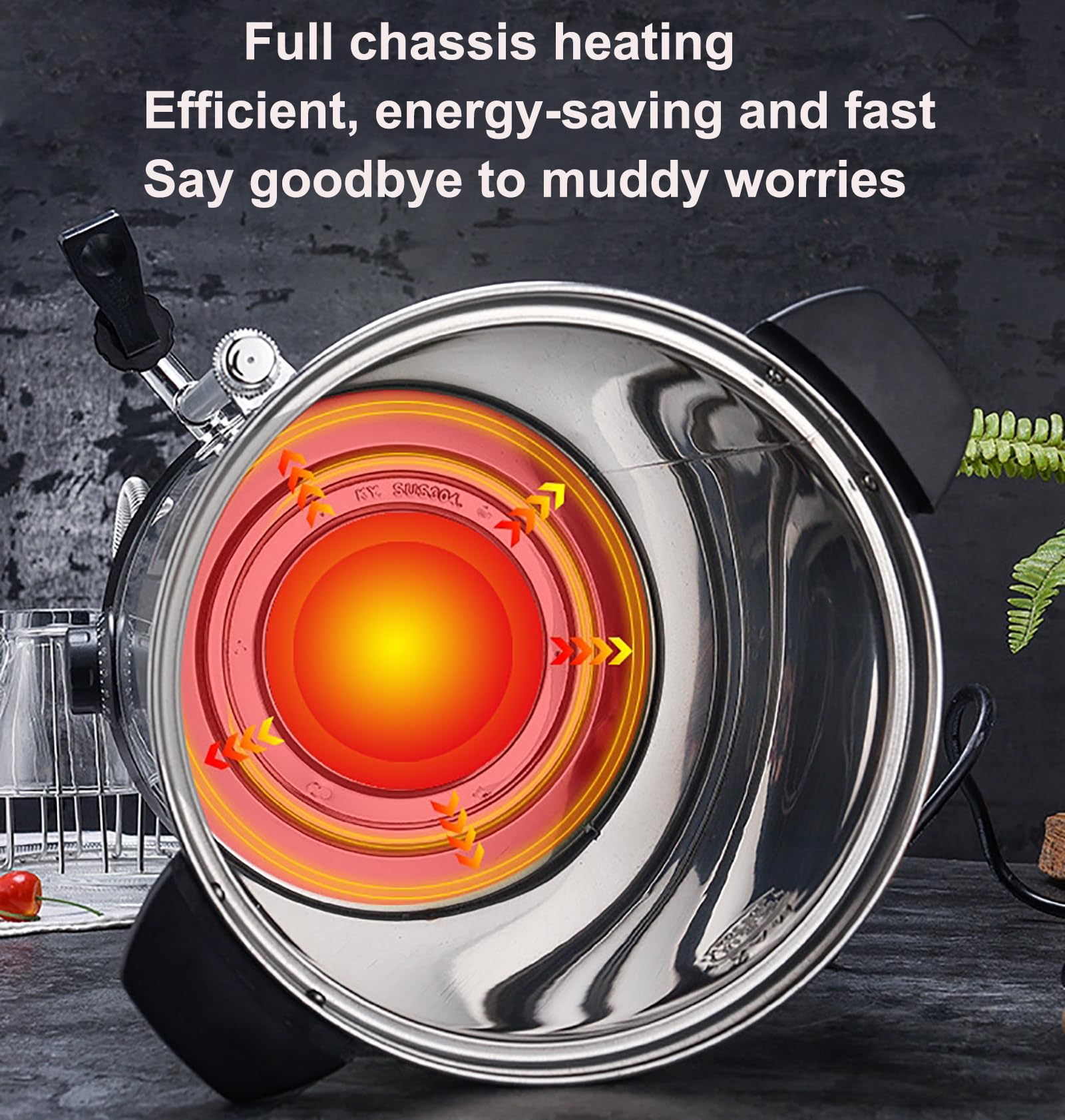 McbeAn Hot Water Dispenser, 25L Stainless Steel Electric Hot Water Boiler with Water Gauge Display, Full Chassis Heating, Anti-Dry Protection, Double-Layer Barrel Wall, for Home Commercial