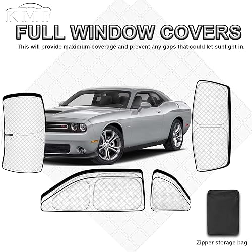 Miniatura 342 de KMF - Parasol de repuesto para parabrisas, cubierta para ventana lateral y trasera, cubierta protectora para visor, para campamento, bebé, bloqueo