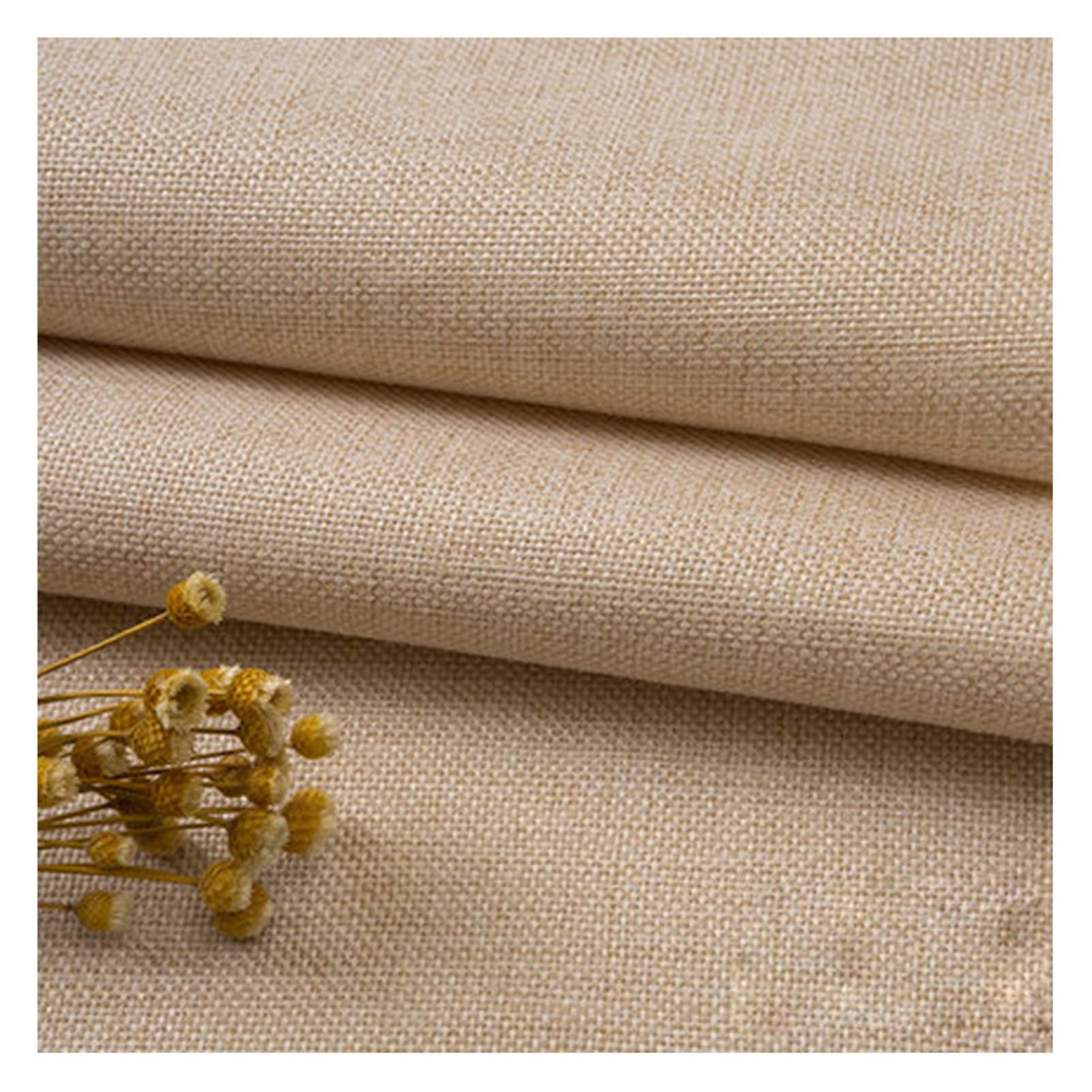 Tissu en lin naturel souple pour broderie et couture de sacs ou oreillers