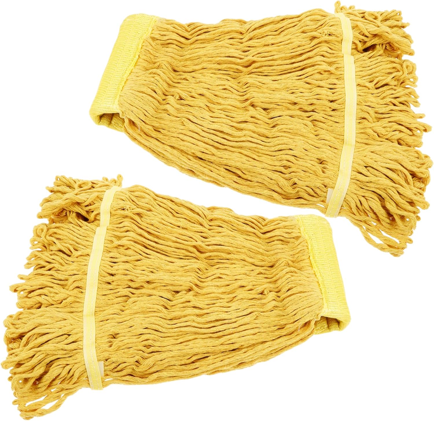 2pcs Heavy Duty Washable Mop Head Replacement for Industrial Cleaning Easy to Install and Compatible with Standard Mops for Home and Commercial Use