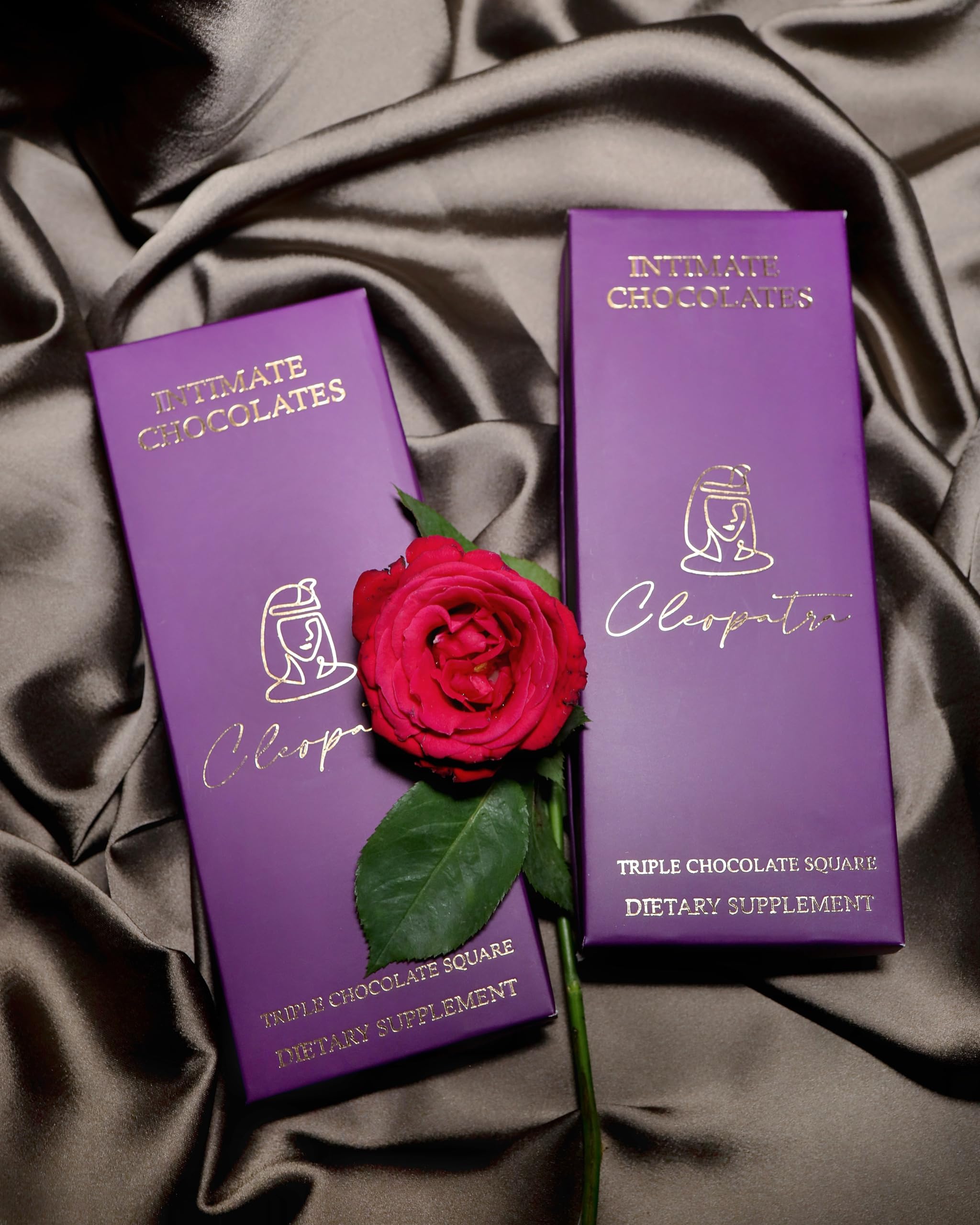 Cleopatra Dark Chocolate for Men & Women I Chocolate Gift Box for Husband & wife I Valentine Gift Set for Boyfriend & Girlfriend I Best Gift Set for Birthday, Anniversary for boy & Girl (Pack Of 2)